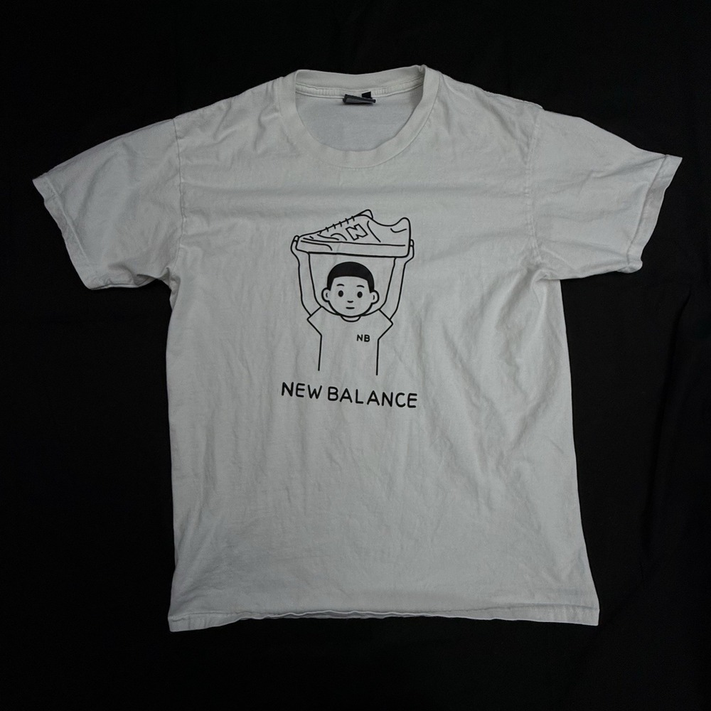 New Balance x Noritake T Shirt X-large XL White Shirt Sleeve Sneakers Rare